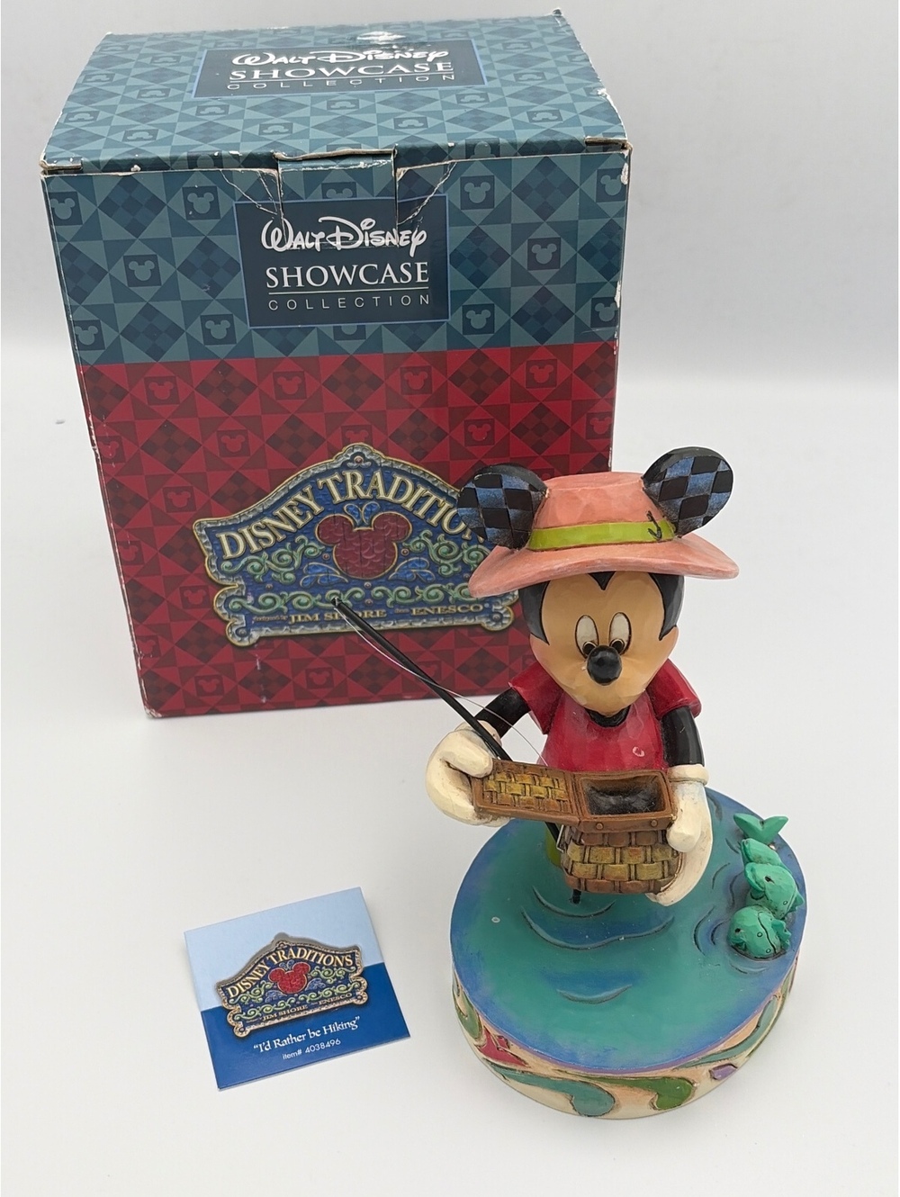 Disney Traditions Jim Shore - I'd Rather be Fishing Mickey Mouse Figurine: W/Box